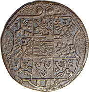 Rechenpfennig Sachsen von 1558, Vs