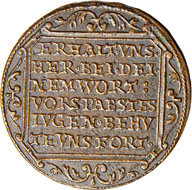 Rechenpfennig Sachsen, 1585, Rs